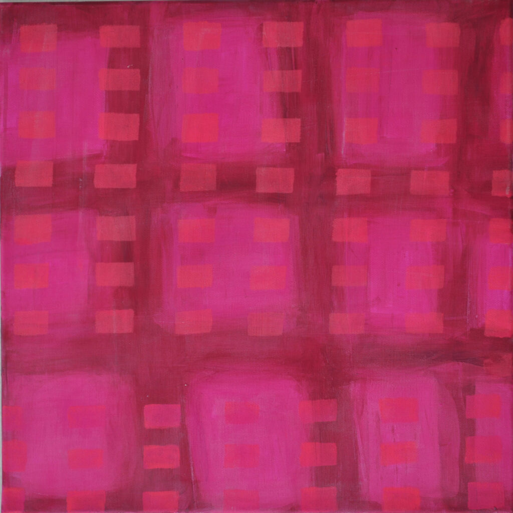 Quadrati pink, 50x50 Acryl/Leinwand